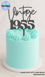 Vintage Custom Year Topper (other colour choices available)