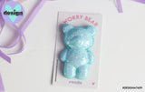 Blue Glitter Worry Bear