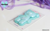 Blue Glitter Worry Bear