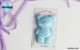 Blue Glitter Worry Bear