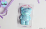 Blue Glitter Worry Bear