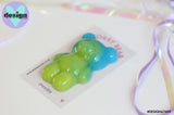Blue/Lime Worry Bear