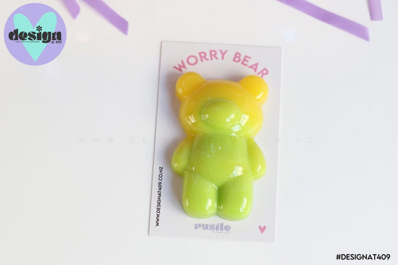 Yellow/Lime Worry Bear