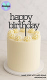 Happy Birthday Cake Topper Style 4 (other colour choices available)