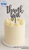 Thank You Cake Topper Style 2 (other colour choices available)