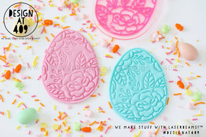 Floral Easter Egg 2 Stamp & Cutter