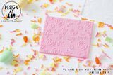 Floral Patterned Raised Acrylic Fondant Stamp