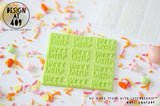 Happy Easter Patterned Raised Acrylic Fondant Stamp
