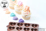 Small Geo Hearts Mould