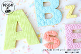 Alphabet Letters Shape Cookie Cutter (5 sizes)