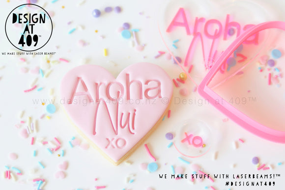 Aroha Nui Stamp & Cutter (With Bonus XO Mini Stamp)