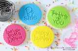 Happy Isolation Acrylic Embosser Stamp