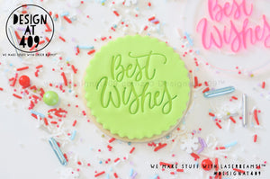Best Wishes Acrylic Embosser Stamp