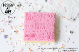 Boo Crew Patterned Raised Acrylic Fondant Stamp