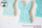 Brushed Bunny Head Raised Stamp & Cutter
