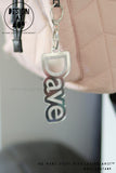 Bubble Mirror Bag Tags With Key Ring