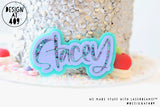Triple Layer Custom Cake Name (more colour & font choices)