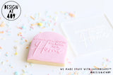 Congratulations On Your New Home Raised Acrylic Fondant Stamp