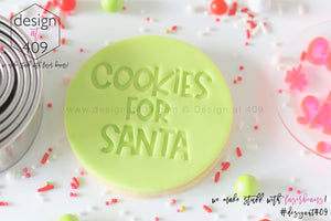 Cookies For Santa 2 Acrylic Embosser Stamp