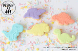 Cute T Rex Raised Acrylic Fondant Stamp (With Or Without Shaped Cutter)