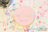 Cute Pig Acrylic Embosser Stamp
