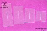 Clear Acrylic Scrapers Set of 4 or Individual