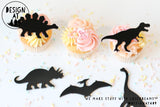 Dinosaur Shaped Cut Out Celebration Cake Dots