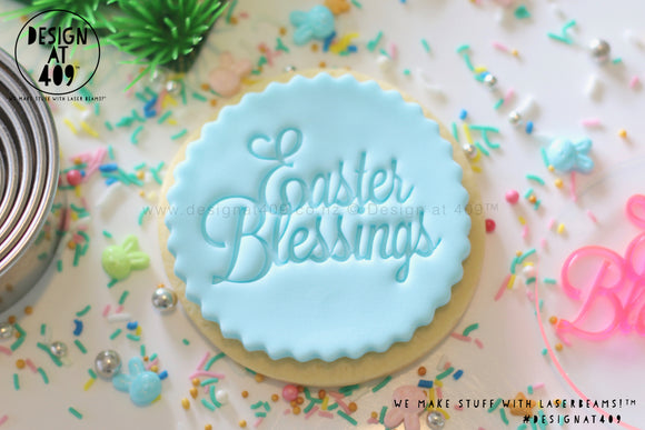 Easter Blessings Acrylic Embosser Stamp