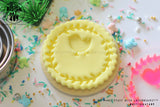 Easter Chick In Wreath/Space For Name Acrylic Embosser Stamp