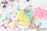 Thank You For Coming Celebration Acrylic Embosser Stamp