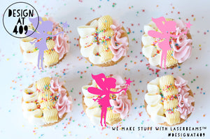 Fairy Shaped Cut Out Cupcake Topper
