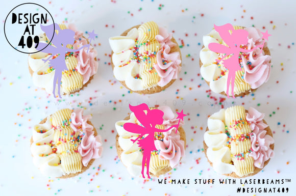 Fairy Shaped Cut Out Cupcake Topper