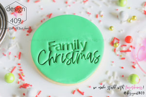 Family Christmas Acrylic Embosser Stamp