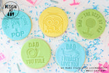 Dad The Best By Par Acrylic Embosser Stamp