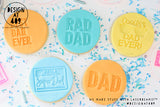 Hello My Name Is: Super Dad Acrylic Embosser Stamp