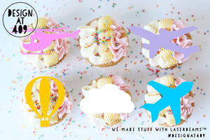 Flying Shaped Cut Out Cupcake Topper