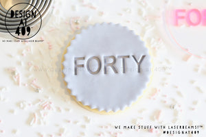 Forty 4 Acrylic Embosser Stamp