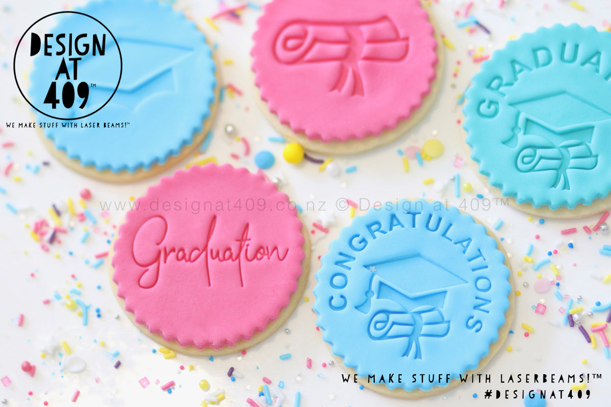 Graduation 1 Acrylic Embosser Stamp – Design at 409