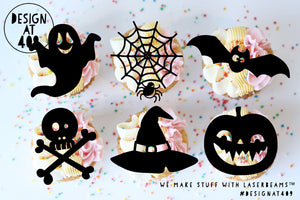 Halloween Shaped Cut Out Cupcake Topper