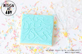Lines Hand Drawn Patterned Raised Acrylic Fondant Stamp