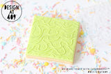 Lines + Dots Hand Drawn Patterned Raised Acrylic Fondant Stamp