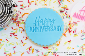 Happy Anniversary 2 Acrylic Embosser Stamp