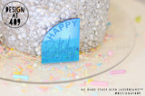 Happy Birthday Half Arch Celebration Cake Dots