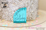 Happy Birthday Half Arch Celebration Cake Dots