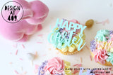 Easter Cupcake Word Toppers (5 fonts)