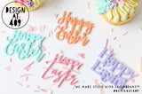 Easter Cupcake Word Toppers (5 fonts)