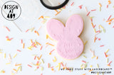 Happy Easter Floral Bunny Head Raised Stamp & Cutter