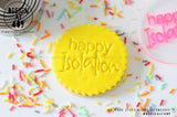 Happy Isolation Acrylic Embosser Stamp