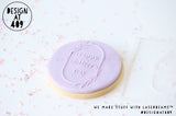 Happy Mother's Day In Oval Frame Raised Acrylic Fondant Stamp