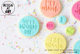 Happy Mother's Day Paw Print Acrylic Embosser Stamp